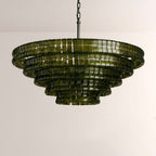 Ghiaccia Glass Round Chandelier - Cyran Lamps