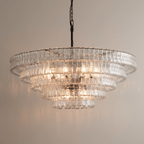 Ghiaccia Glass Round Chandelier - Cyran Lamps