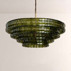 Ghiaccia Glass Round Chandelier - Cyran Lamps
