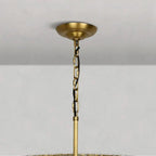 Ghiaccio Glass Oval Chandelier 54''65'' - GILDLAMPS