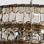 Ghiaccio Glass Oval Chandelier 54''65'' - GILDLAMPS
