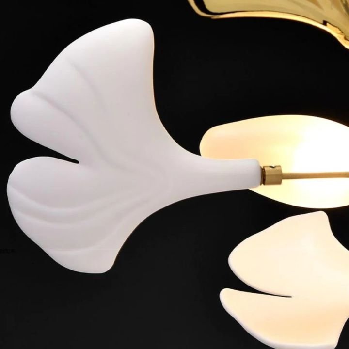 Gingko Combination Chandelier - Cyran Lamps