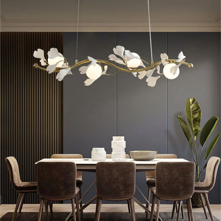 Gingko Glass Chandelier - Cyran Lamps