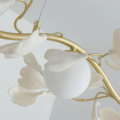 Gingko Glass Chandelier - Cyran Lamps