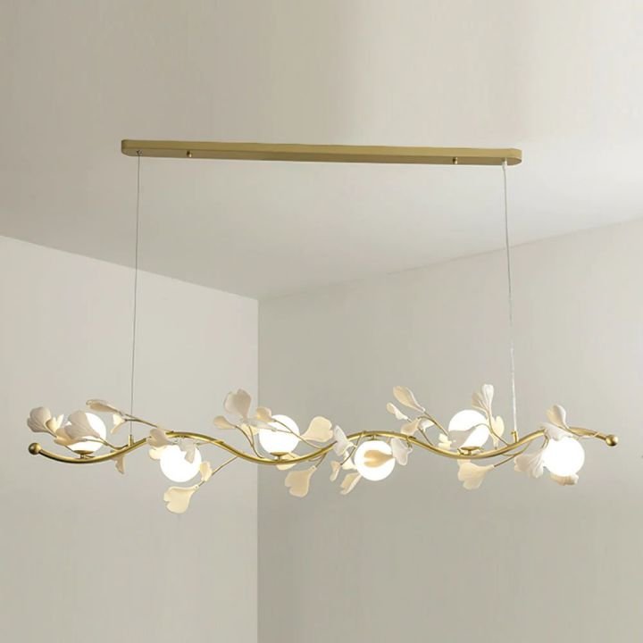 Gingko Glass Chandelier - Cyran Lamps