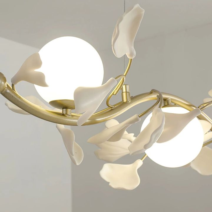 Gingko Glass Chandelier - Cyran Lamps