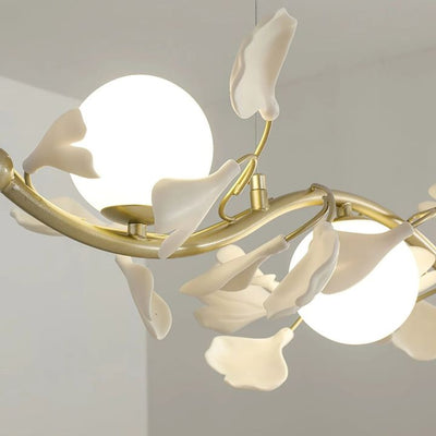 Gingko Glass Chandelier - Cyran Lamps