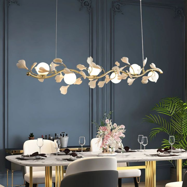 Gingko Glass Chandelier - Cyran Lamps