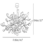 Gingko Luxury Chandelier Style A - Cyran Lamps