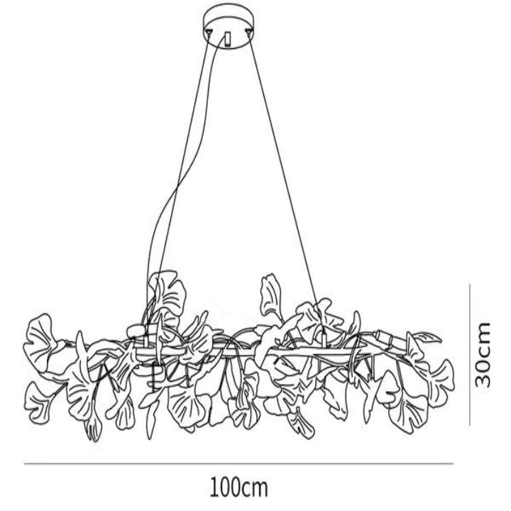 Gingko Luxury Chandelier Style E - Cyran Lamps