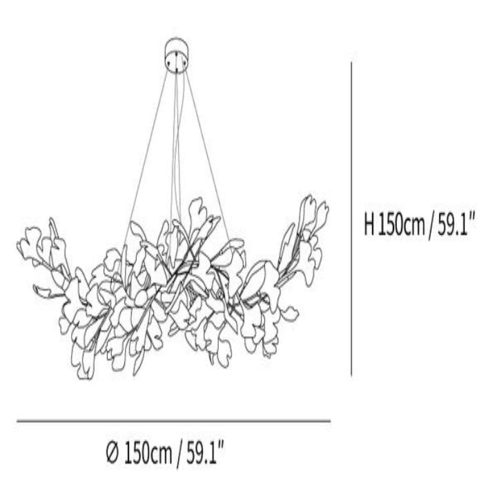 Gingko Luxury Chandelier Style F - Cyran Lamps