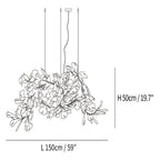 Gingko Luxury Chandelier Style G - Cyran Lamps