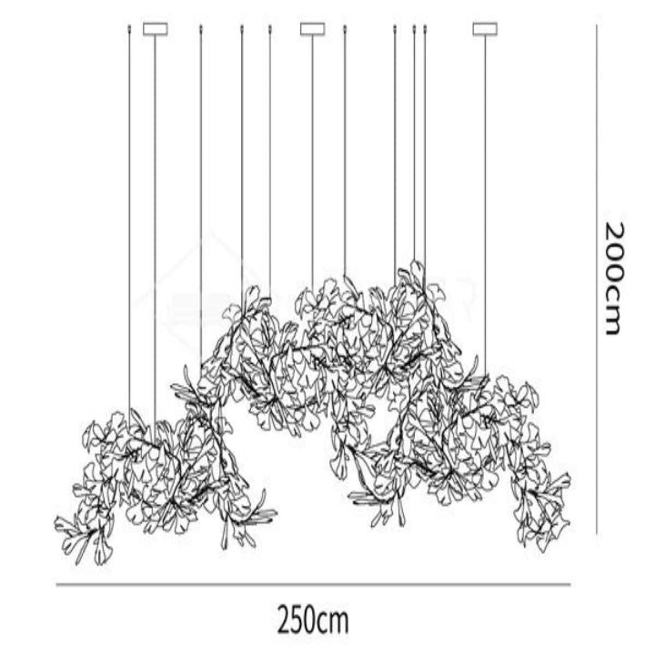 Gingko Luxury Chandelier Style H - Cyran Lamps