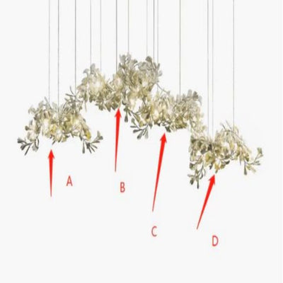 Gingko Luxury Chandelier Style H - Cyran Lamps