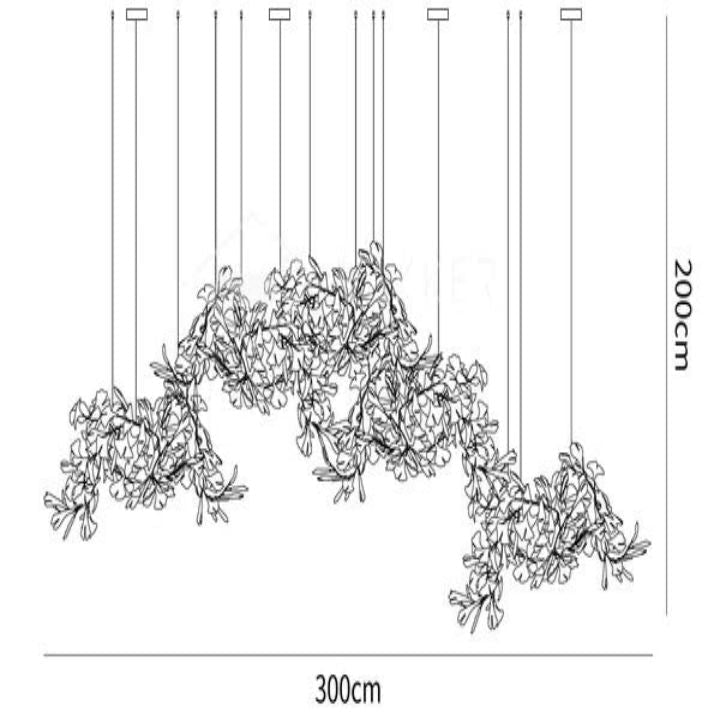 Gingko Luxury Chandelier Style H - Cyran Lamps