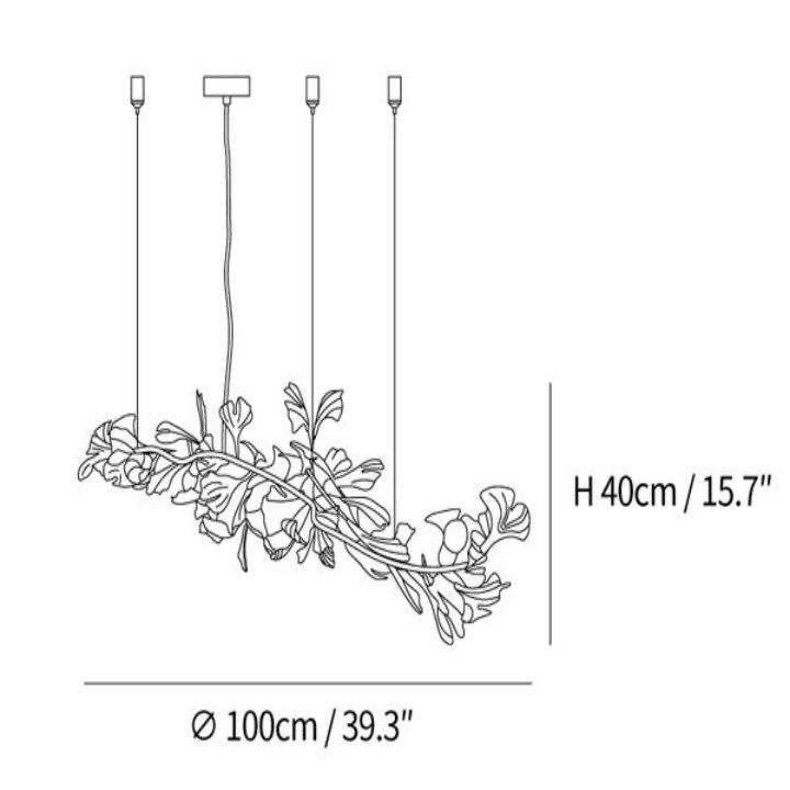 Gingko Luxury Chandelier Style I - Cyran Lamps