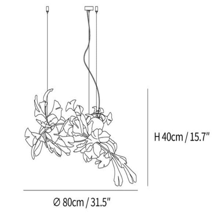 Gingko Luxury Chandelier Style I - Cyran Lamps