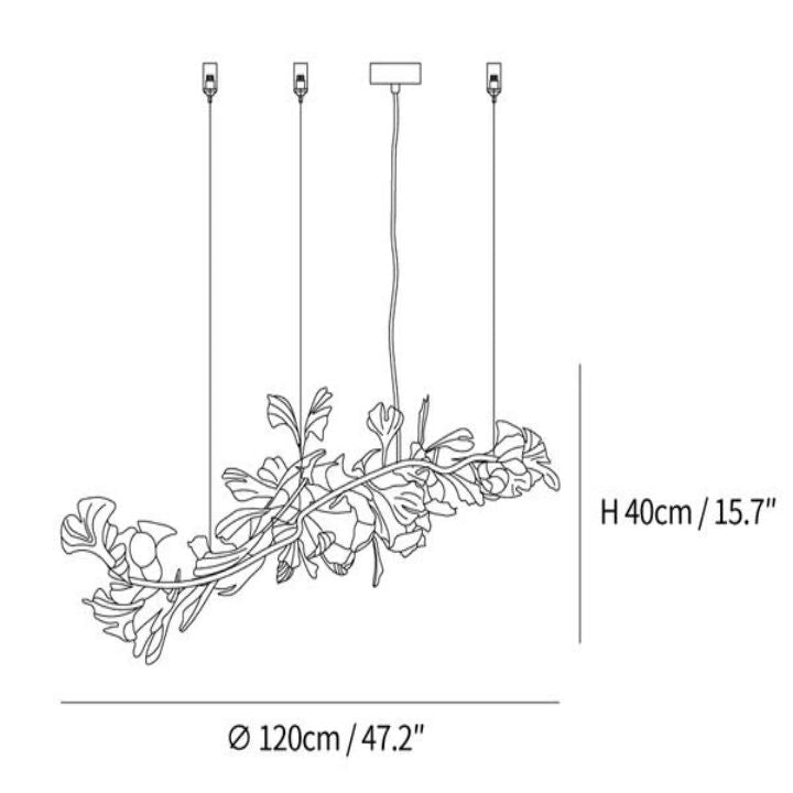 Gingko Luxury Chandelier Style I - Cyran Lamps