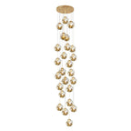 Gold Staircase Chandelier - Cyran Lamps