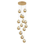 Gold Staircase Chandelier - Cyran Lamps