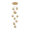 Gold Staircase Chandelier - Cyran Lamps
