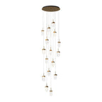 Gold Staircase Chandelier Modern Creative Luxury Ceiling Light - Cyran Lamps