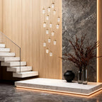 Gold Staircase Chandelier Modern Creative Luxury Ceiling Light - Cyran Lamps