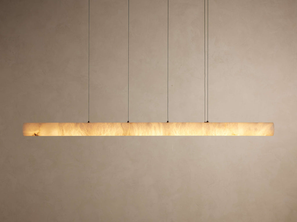 Halima Alabaster Linear Chandelier - Cyran Lamps