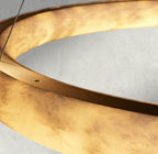 Halima Halo Alabaster Chandelier - Cyran Lamps