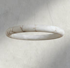Halima Halo Alabaster Chandelier - Cyran Lamps