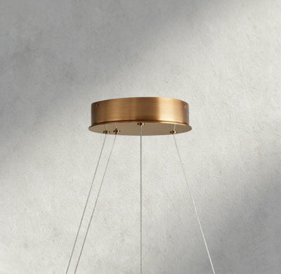 Halima Halo Alabaster Chandelier - Cyran Lamps