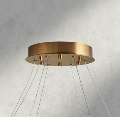 Halima Halo Alabaster Chandelier - Cyran Lamps