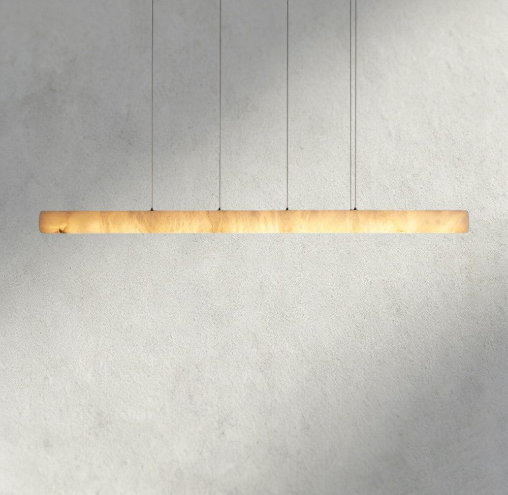Halima Linear Alabaster Chandelier - Cyran Lamps