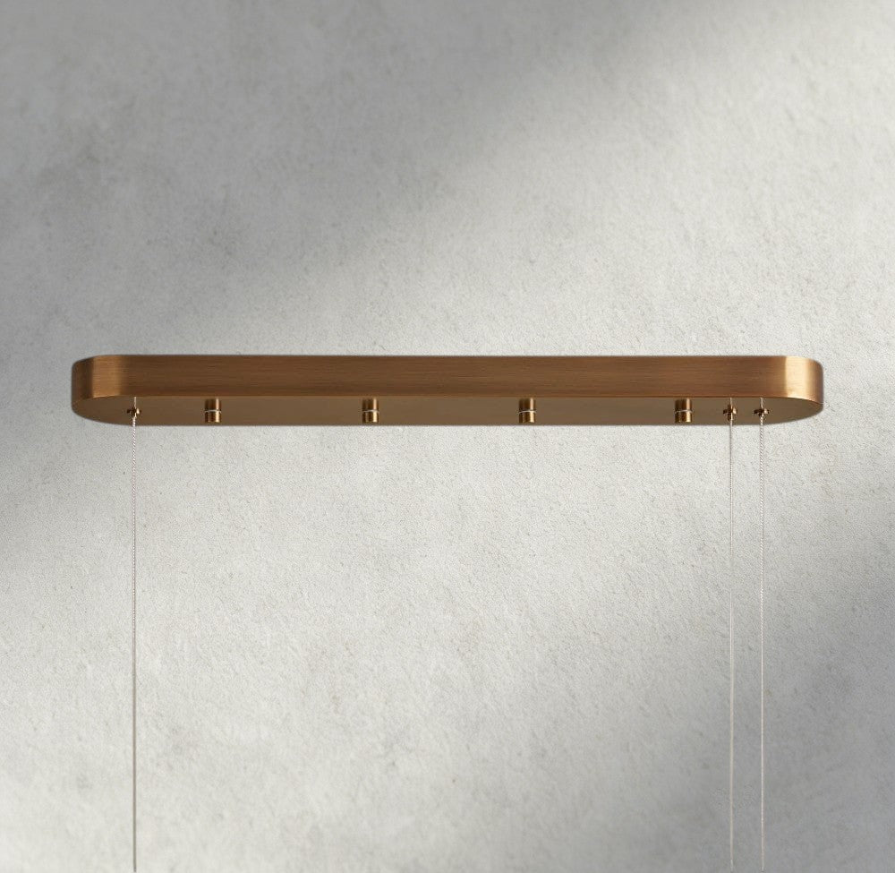 Halima Linear Alabaster Chandelier - Cyran Lamps