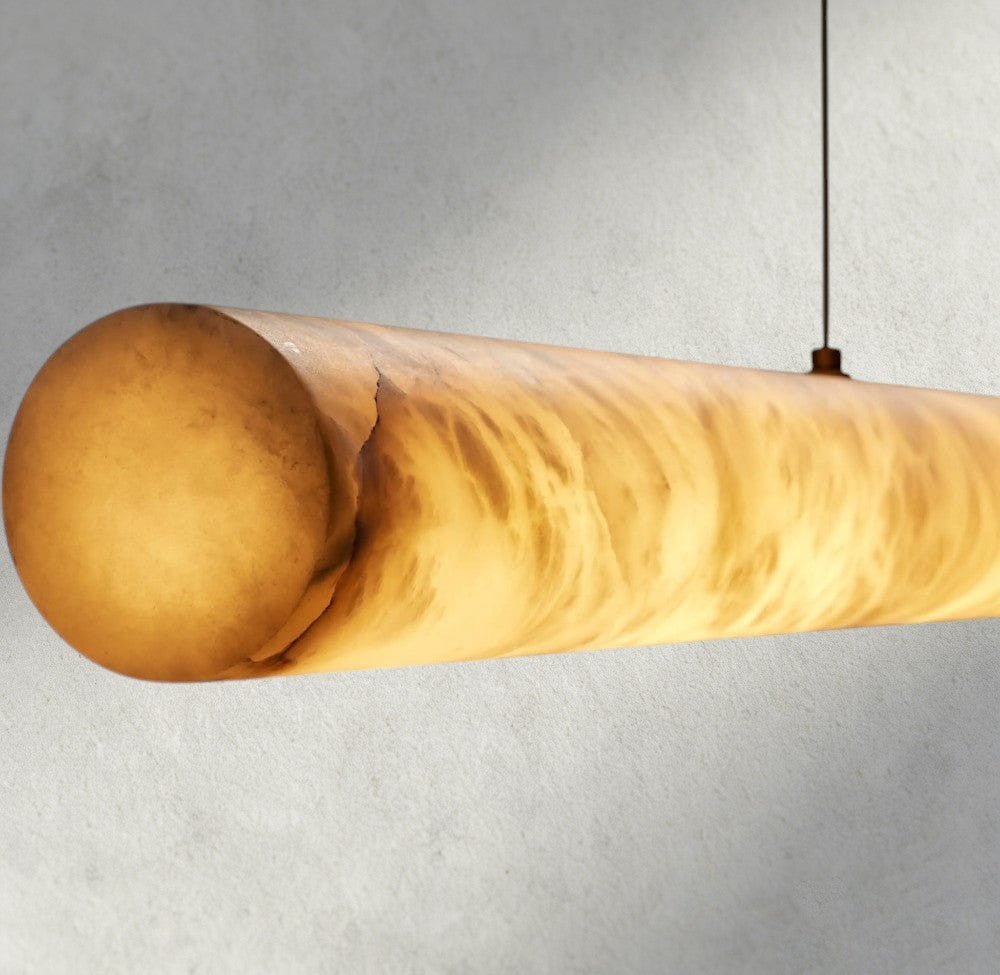Halima Linear Alabaster Chandelier - Cyran Lamps