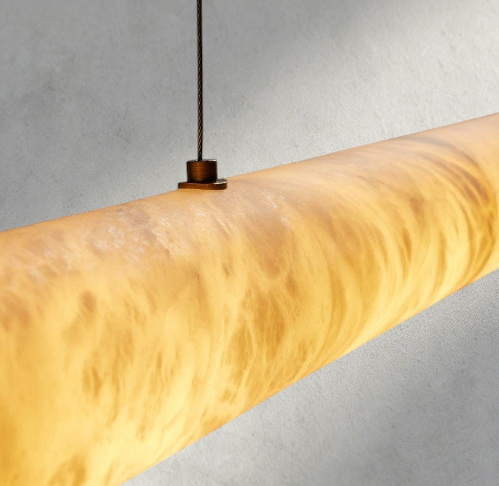 Halima Linear Alabaster Chandelier - Cyran Lamps