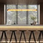 Halima Linear Alabaster Chandelier - Cyran Lamps