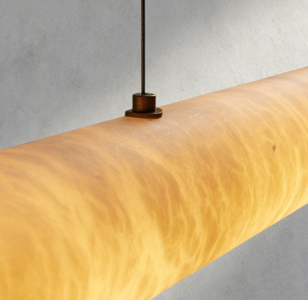 Halima Linear Alabaster Chandelier - Cyran Lamps