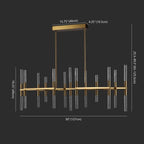 Halle 26 - Light LED Chandelier（Customized） - Cyran Lamps