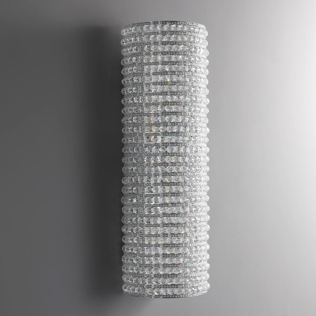 Halo Modern Clear Crystal Wall Sconce 21"H - Cyran Lamps