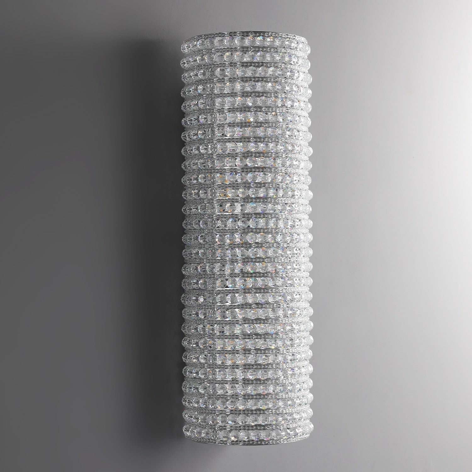 Halo Modern Clear Crystal Wall Sconce 21"H - Cyran Lamps