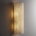 Halo Modern Clear Crystal Wall Sconce 21"H - Cyran Lamps