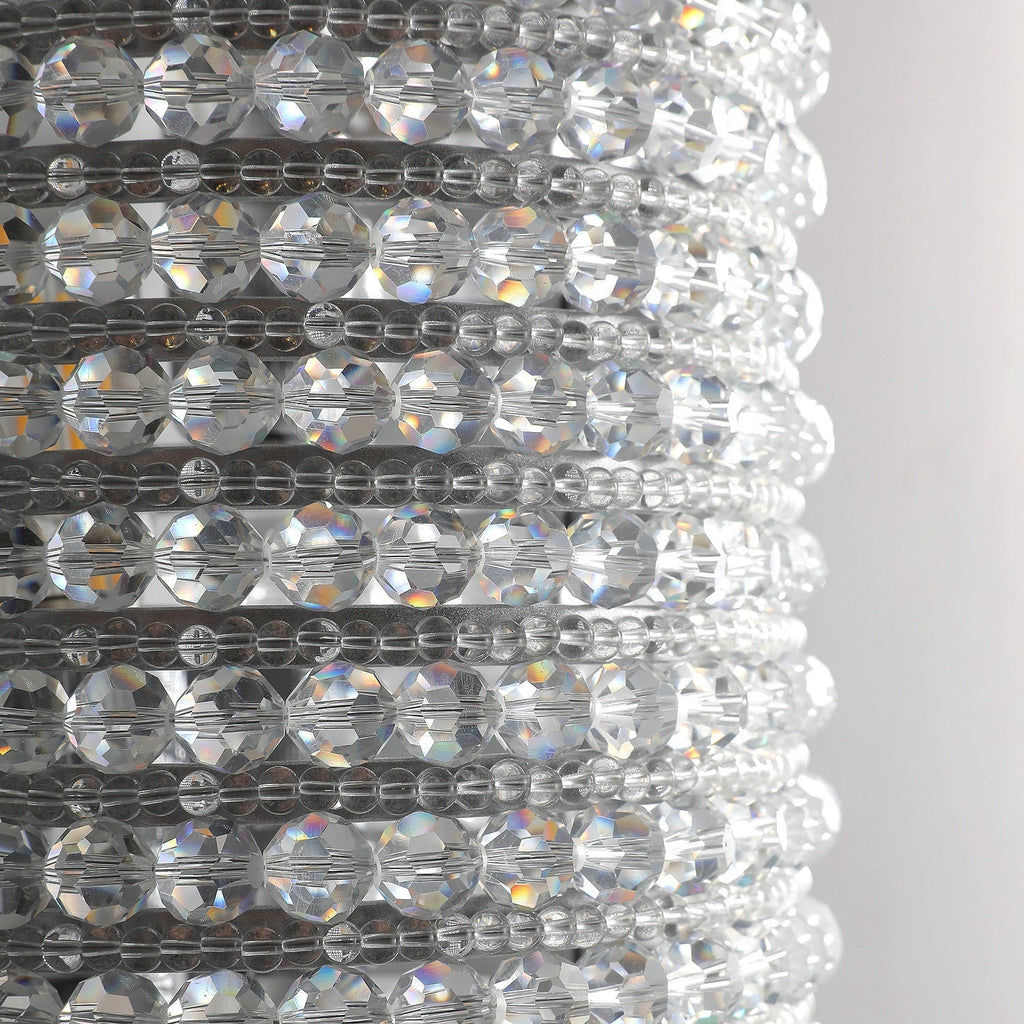Halo Modern Clear Crystal Wall Sconce 21"H - Cyran Lamps