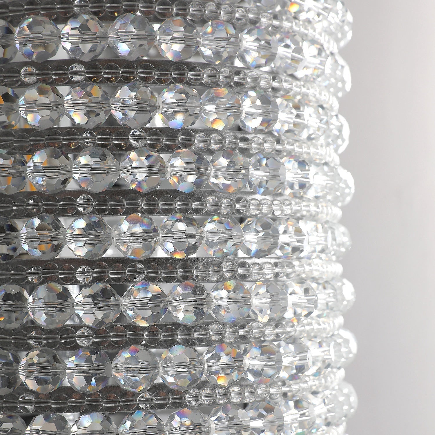 Halo Modern Clear Crystal Wall Sconce 21"H - Cyran Lamps