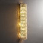 Halo Modern Clear Crystal Wall Sconce 36"H - Cyran Lamps