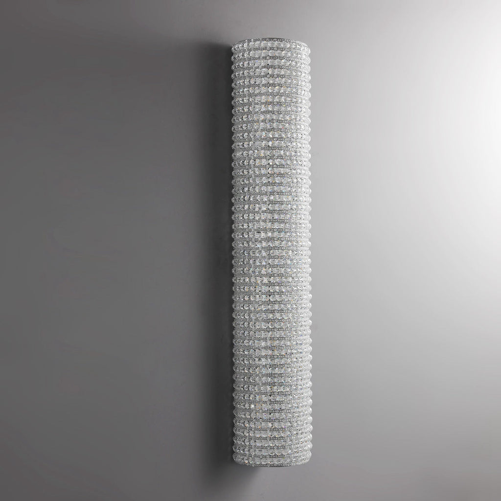Halo Modern Clear Crystal Wall Sconce 36"H - Cyran Lamps