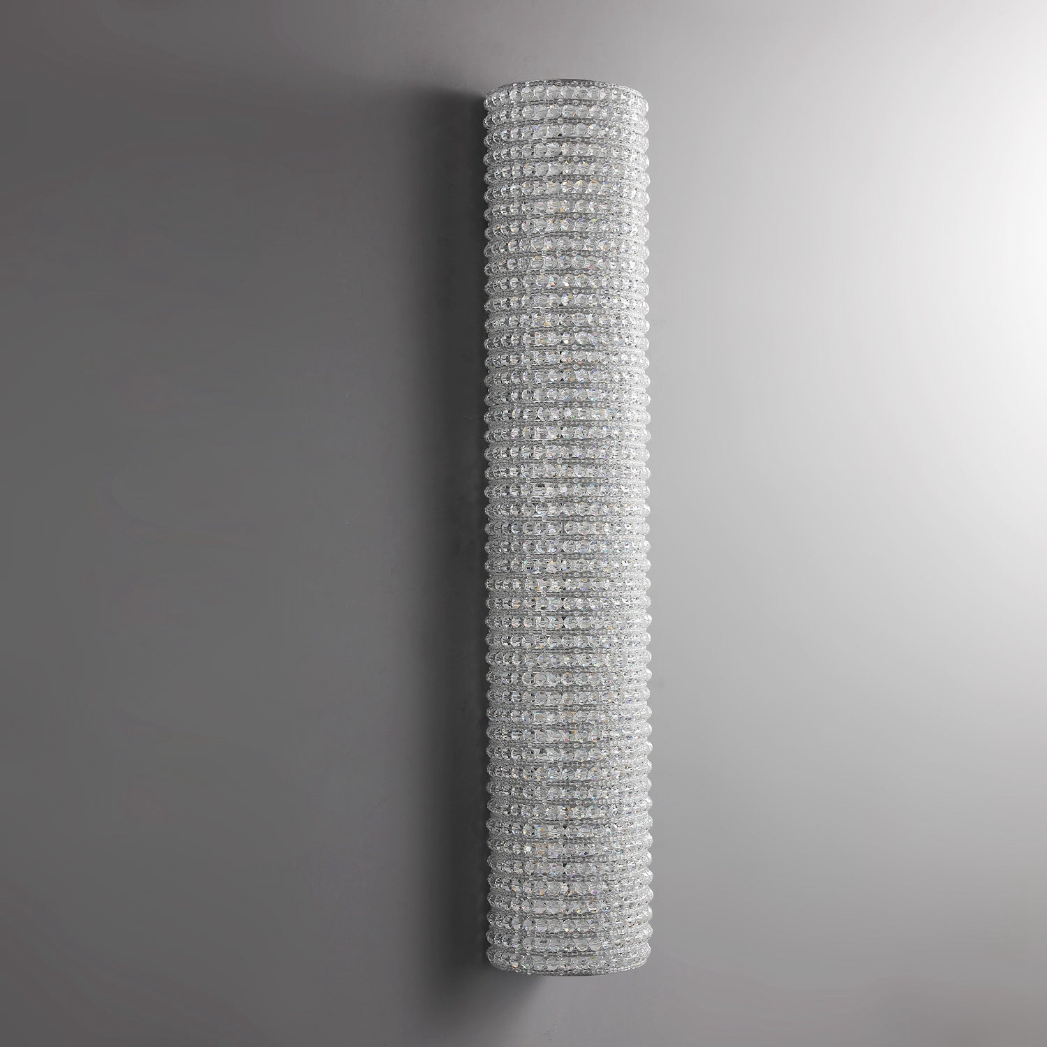 Halo Modern Clear Crystal Wall Sconce 36"H - Cyran Lamps