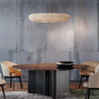 Halo Modern Clear Round Chandelier D32" - Cyran Lamps