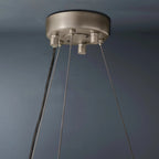 Halo Modern Clear Round Chandelier D32" - Cyran Lamps