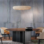 Halo Modern Clear Round Chandelier D59" - Cyran Lamps